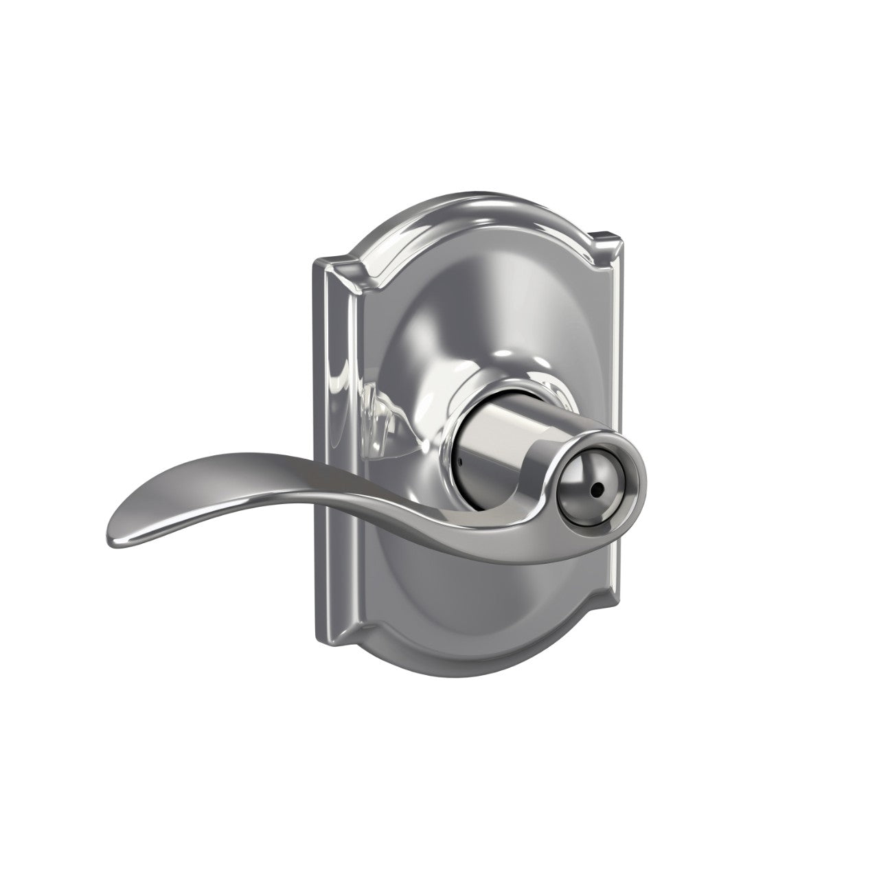 Schlage Accent Lever Bed & Bath Lock Camelot Trim
