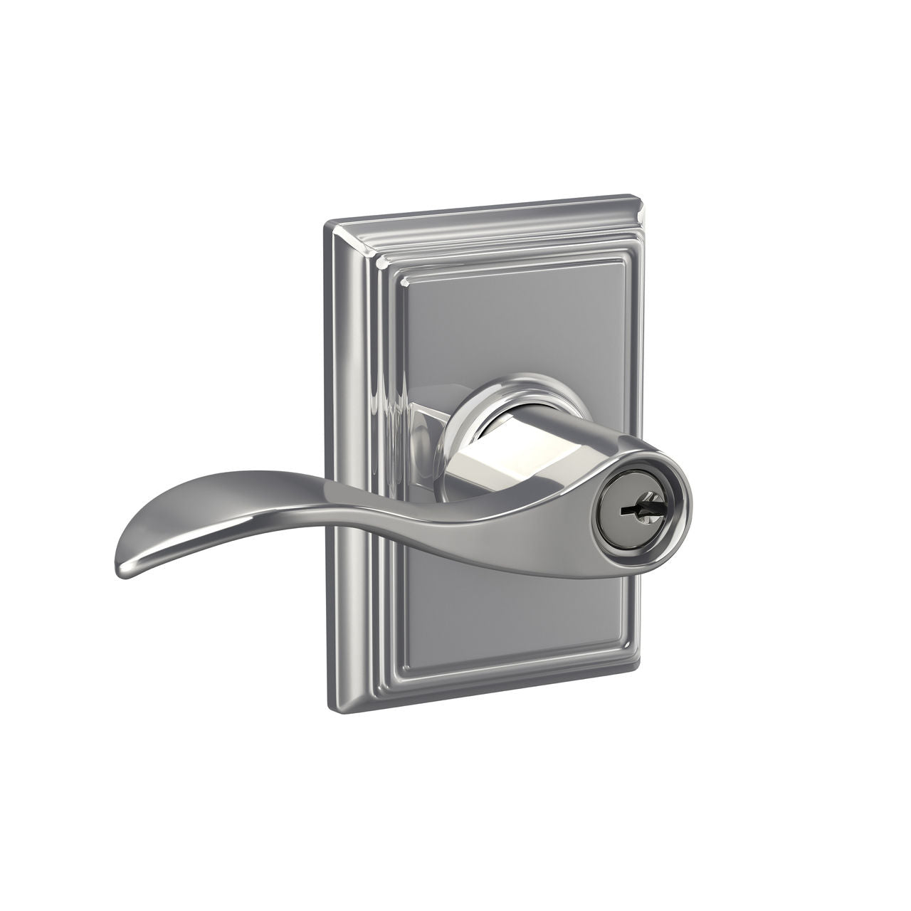 Schlage Accent Lever Keyed Entry Lock Addison Trim