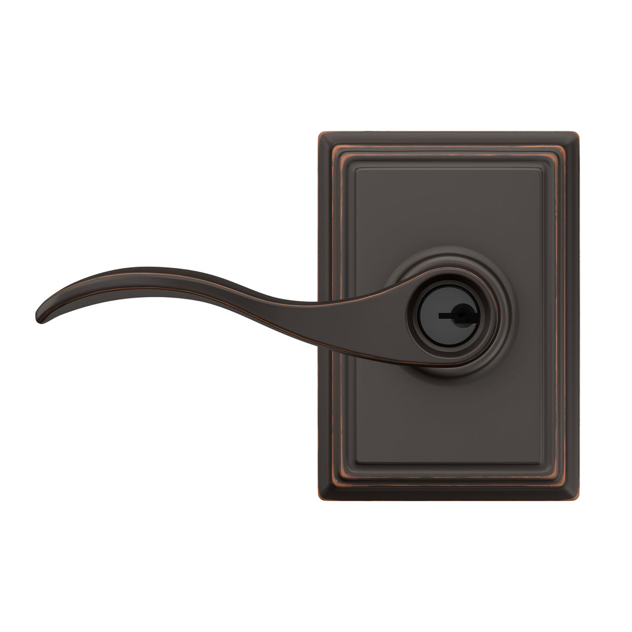 Schlage Accent Lever Keyed Entry Lock Addison Trim