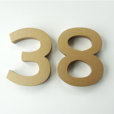 Cast Metal House Numbers & Letters - Demi Style