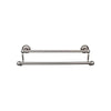 Top Knobs Edwardian Bath Towel Bar Double - Ribbon Backplate