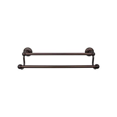 Top Knobs Edwardian Bath Towel Bar Double - Plain Backplate