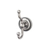 Edwardian Bath Double Hook Beaded Backplate