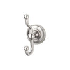 Edwardian Bath Double Hook Beaded Backplate