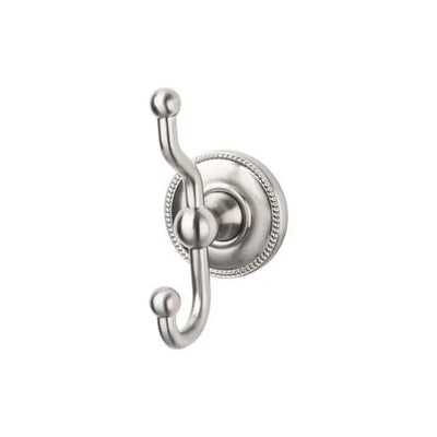 Edwardian Bath Double Hook Beaded Backplate