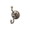 Edwardian Bath Double Hook Beaded Backplate