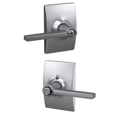 Schlage Latitude Lever Bed & Bath Lock Century Trim