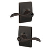 Schlage Accent Lever Keyed Entry Lock Century Trim
