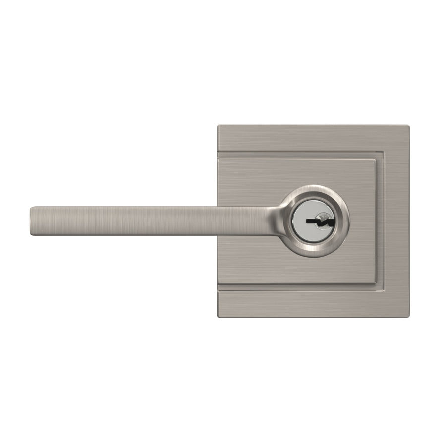 Schlage Latitude Lever Keyed Entry Lock Upland Trim