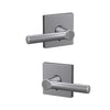 Schlage Custom Broadway Non-Turning Lever Collins Trim