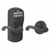 Schlage Keyed Lever and Flair Lever With Auto Lock Plymouth Trim
