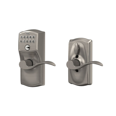 Schlage Keypad Lever and Accent Lever With Flex Lock Camelot Trim