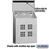 Salsbury 4500 Series Standard Stainless Steel Mailboxes - Decorative Vertical Style