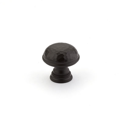 Schaub Atherton Hammered Knob with Plain Edge