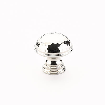 Schaub Atherton Hammered Knob with Plain Edge