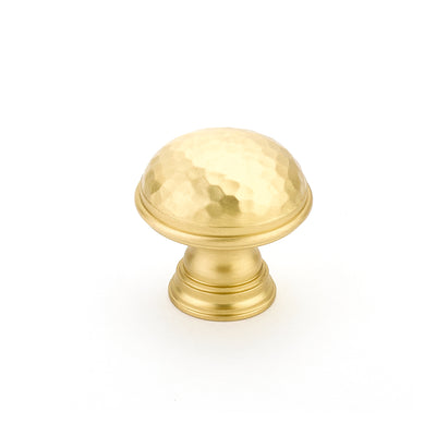 Schaub Atherton Hammered Knob with Plain Edge