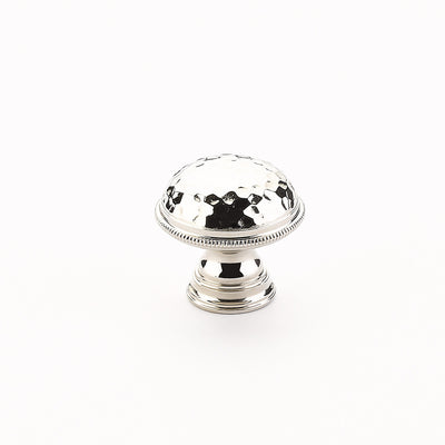 Schaub Atherton Hammered Knob with Knurled Edge