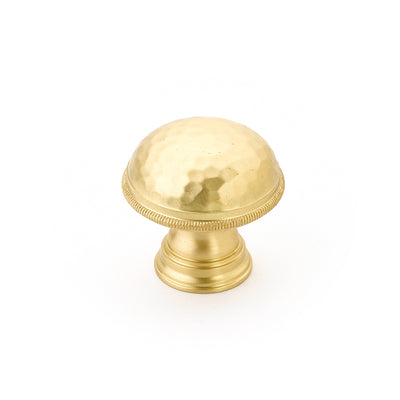 Schaub Atherton Hammered Knob with Knurled Edge