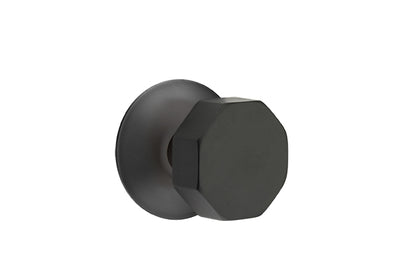 Emtek Octagon Knob with Modern Rosette