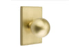 Emtek Orb Knob with Modern Rectangular Rosette