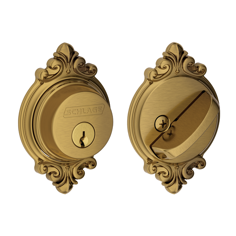 Schlage Single Cylinder Deadbolt with Brookshire Trim