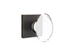 Emtek Hampton Crystal Knob with Square Rosette