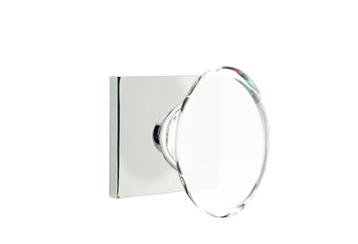 Emtek Hampton Crystal Knob with Square Rosette