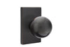 Emtek Orb Knob with Modern Rectangular Rosette