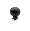 Emtek Bristol Crystal Knob - Black