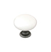 Emtek Madison Knob with Wrought Steel Stem - Ivory