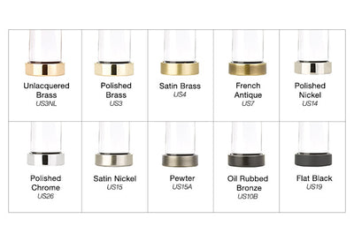 Emtek Lido Crystal Knob - Smoke
