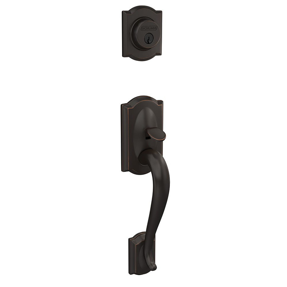 Schlage Custom™ Camelot Single Cylinder Handleset Exterior - JRD Schlage Custom™ Camelot Single Cylinder Handleset Exterior - JRD