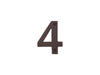 6" Bronze House Numbers
