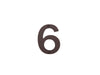 6" Bronze House Numbers
