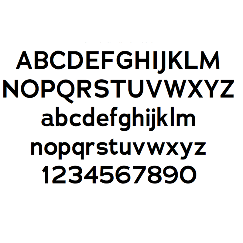 Cast Metal House Numbers & Letters - Demi Style