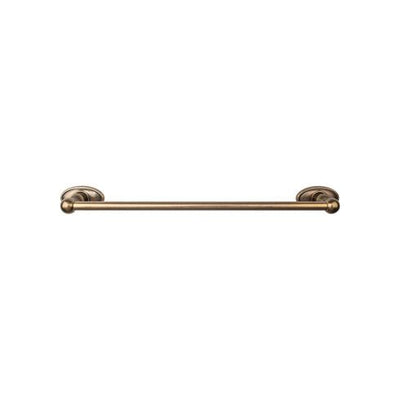Top Knobs Edwardian Bath Towel Bar Single - Oval Backplate