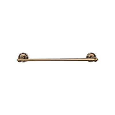 Top Knobs Edwardian Bath Towel Bar Single - Ribbon Backplate