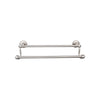 Top Knobs Edwardian Bath Towel Bar Double - Beaded Backplate