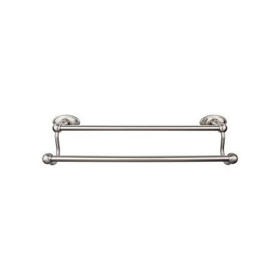 Top Knobs Edwardian Bath Towel Bar Double - Oval Backplate