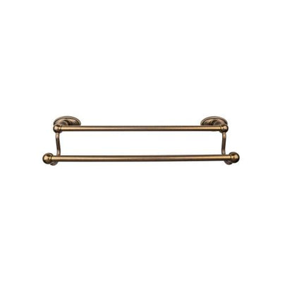 Top Knobs Edwardian Bath Towel Bar Double - Oval Backplate