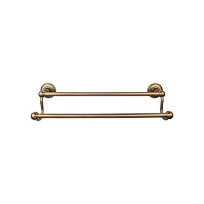 Top Knobs Edwardian Bath Towel Bar Double - Plain Backplate