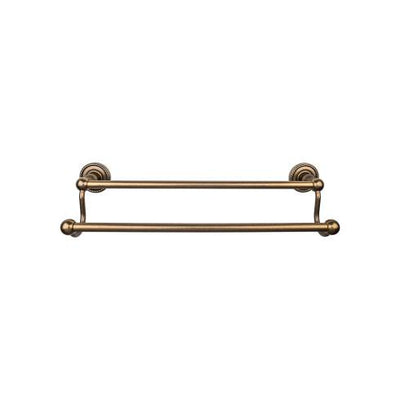 Top Knobs Edwardian Bath Towel Bar Double - Rope Backplate