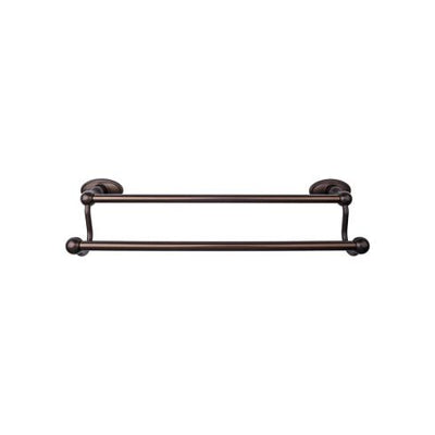 Top Knobs Edwardian Bath Towel Bar Double - Oval Backplate