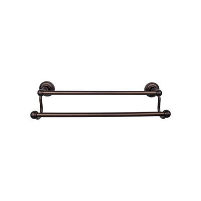 Top Knobs Edwardian Bath Towel Bar Double - Rope Backplate