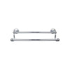 Top Knobs Edwardian Bath Towel Bar Double - Plain Backplate