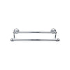 Top Knobs Edwardian Bath Towel Bar Double - Ribbon Backplate