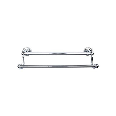 Top Knobs Edwardian Bath Towel Bar Double - Rope Backplate