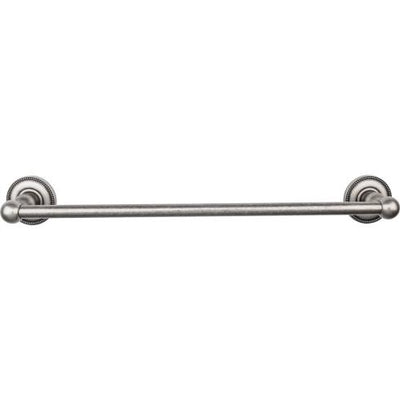 Top Knobs Edwardian Bath Towel Bar Single - Beaded Backplate