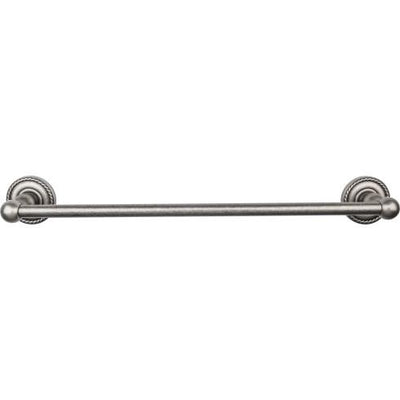 Top Knobs Edwardian Bath Towel Bar Single - Rope Backplate