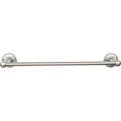 Top Knobs Edwardian Bath Towel Bar Single - Beaded Backplate